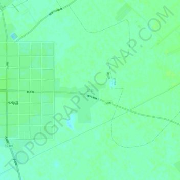 Carte topographique Shiyan, altitude, relief