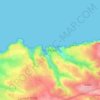 Carte topographique Port Isaac, altitude, relief
