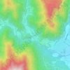 Carte topographique Valoje, altitude, relief