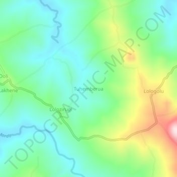 Carte topographique Tuhemberua, altitude, relief