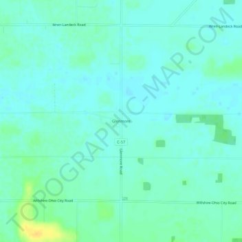 Carte topographique Glenmore, altitude, relief