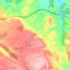 Carte topographique Conill, altitude, relief