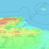 Carte topographique Barlovento, altitude, relief