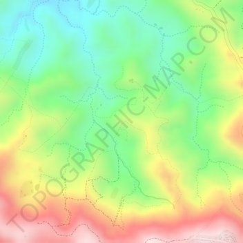 Carte topographique Kahundu, altitude, relief