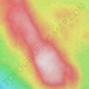 Carte topographique Pembroke Range, altitude, relief