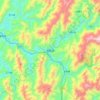 Carte topographique Longsheng, altitude, relief