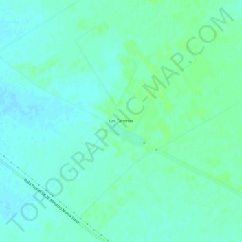 Carte topographique Las Tahonas, altitude, relief