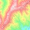 Carte topographique Salas-Contraviesa, altitude, relief