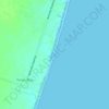 Carte topographique Praia Quintão Velho, altitude, relief