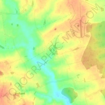 Carte topographique Keisby, altitude, relief