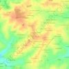 Carte topographique Les Cabournes, altitude, relief
