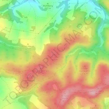 Carte topographique Steinkopf, altitude, relief