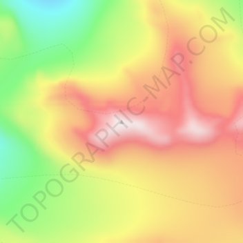 Carte topographique Vinson Massif, altitude, relief