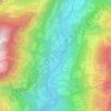Carte topographique Sorgente, altitude, relief