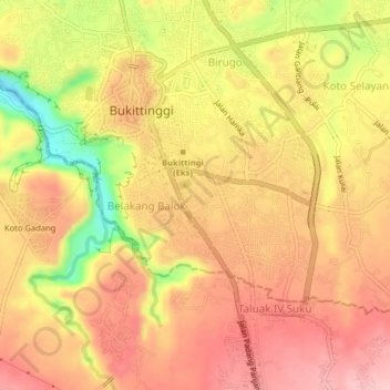 Carte topographique Sapiran, altitude, relief