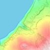 Carte topographique Ribeira Funda, altitude, relief