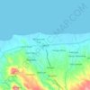 Carte topographique Seririt, altitude, relief