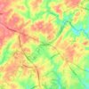 Carte topographique Hockessin, altitude, relief