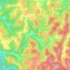 Carte topographique Tallmansville, altitude, relief