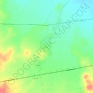 Carte topographique Illié, altitude, relief