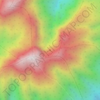 Carte topographique Mount Salak, altitude, relief