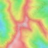 Carte topographique Mount Elmer, altitude, relief