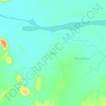 Carte topographique Yiyili, altitude, relief