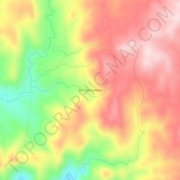 Carte topographique The Old Station, altitude, relief