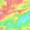Carte topographique Clerklands, altitude, relief