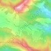 Carte topographique Les Bachassons, altitude, relief
