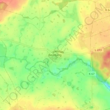 Carte topographique Reinberg, altitude, relief