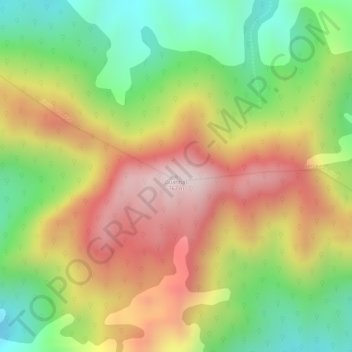 Carte topographique Guaribas, altitude, relief