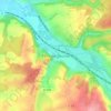Carte topographique Fains-les-Sources, altitude, relief