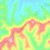 Carte topographique Rustico, altitude, relief
