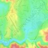 Carte topographique Le Bousquet, altitude, relief