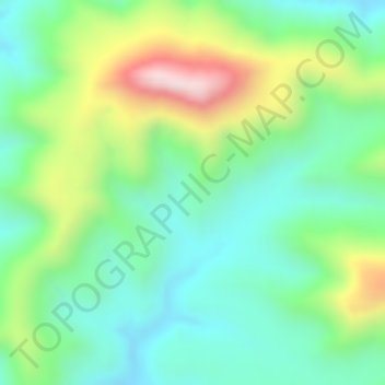 Carte topographique Manu, altitude, relief