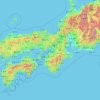 Carte topographique Osaka Prefecture, altitude, relief