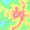 Carte topographique 雪帽山, altitude, relief