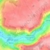 Carte topographique Montflageol, altitude, relief