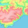 Carte topographique Woodcombe, altitude, relief