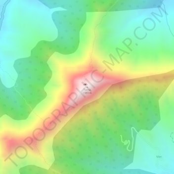 Carte topographique Torna, altitude, relief
