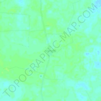 Carte topographique Yaxchekú, altitude, relief