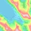 Carte topographique Ersfjorden, altitude, relief