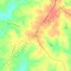 Carte topographique Sandy Hook, altitude, relief