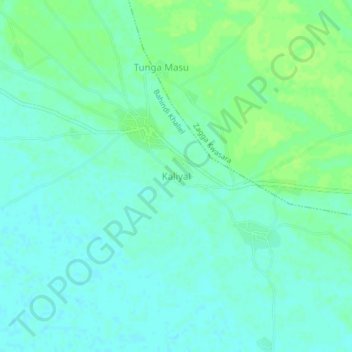 Carte topographique Kaliyal, altitude, relief