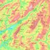Carte topographique Gengma, altitude, relief