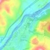 Carte topographique Rivercrest, altitude, relief