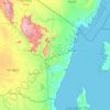Carte topographique Tanganyika Ward, altitude, relief