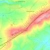 Carte topographique La Coudraye, altitude, relief