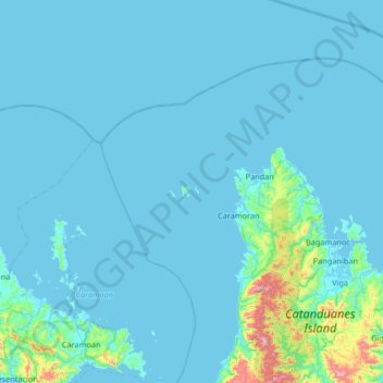 Carte topographique Palumbanes Islands, altitude, relief